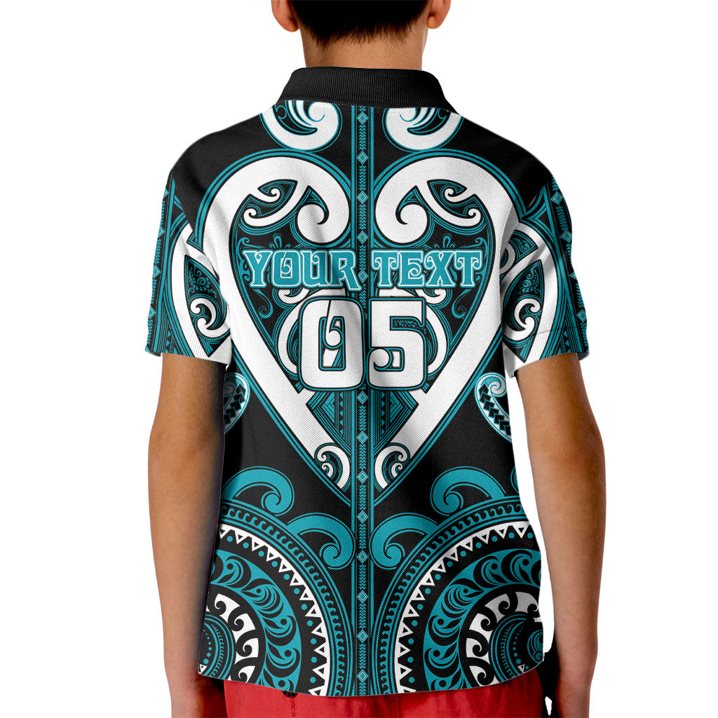 Custom Aotearoa Tapuika Kid Polo Shirt Maori Tribal Pattern LT05 - Polynesian Pride