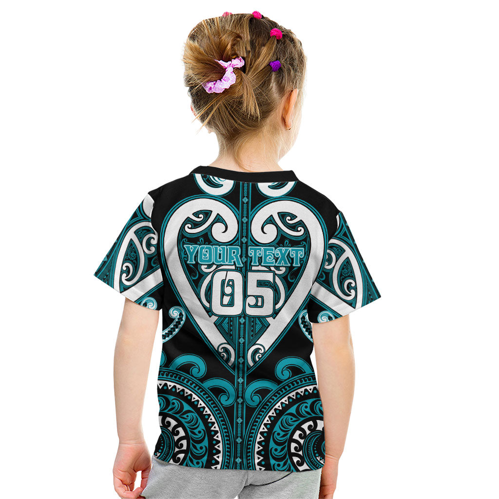 Custom Aotearoa Tapuika Kid T Shirt Maori Tribal Pattern LT05 - Polynesian Pride