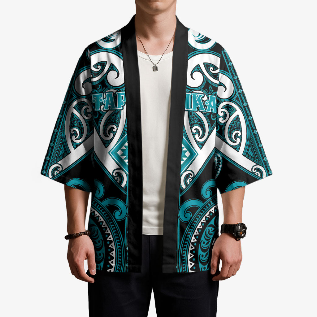 Custom Aotearoa Tapuika Kimono Maori Tribal Pattern LT05 - Polynesian Pride