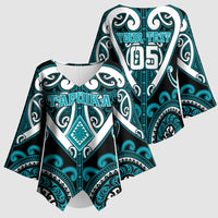 Custom Aotearoa Tapuika Kimono Sleeve Blouse Maori Tribal Pattern LT05 - Polynesian Pride