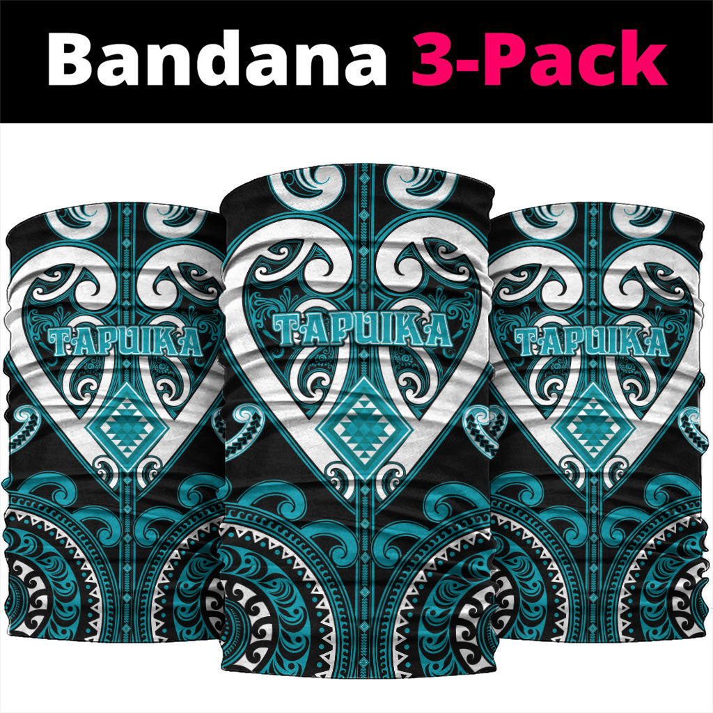 Aotearoa Tapuika Neck Gaiter Maori Tribal Pattern LT05 package One Size: 25*50cm Teal - Polynesian Pride