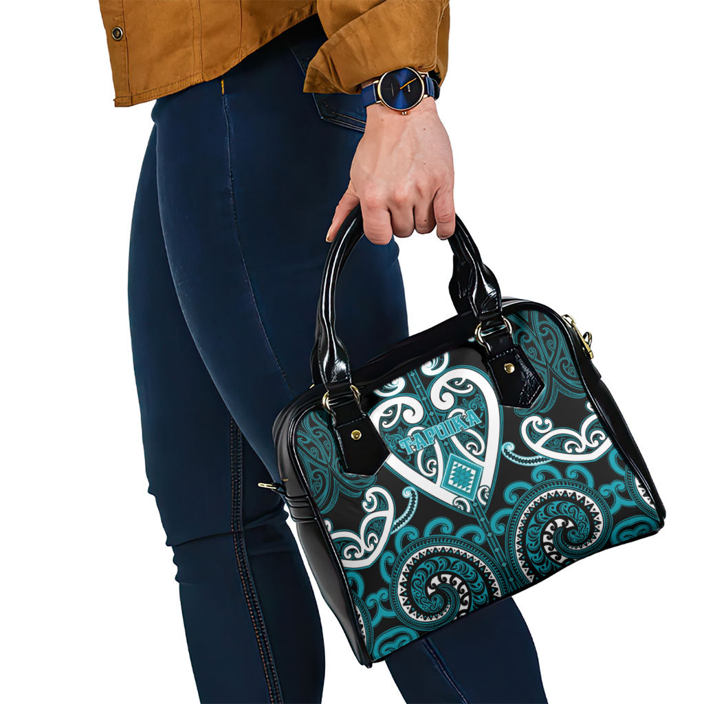 Aotearoa Tapuika Shoulder Handbag Maori Tribal Pattern LT05 - Polynesian Pride