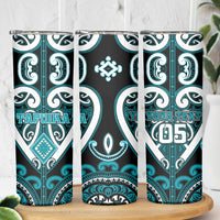 Custom Aotearoa Tapuika Skinny Tumbler Maori Tribal Pattern LT05 - Polynesian Pride