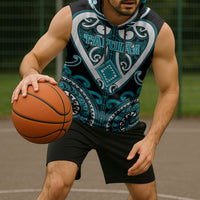 Custom Aotearoa Tapuika Sleeveless Hoodie Maori Tribal Pattern LT05 - Polynesian Pride