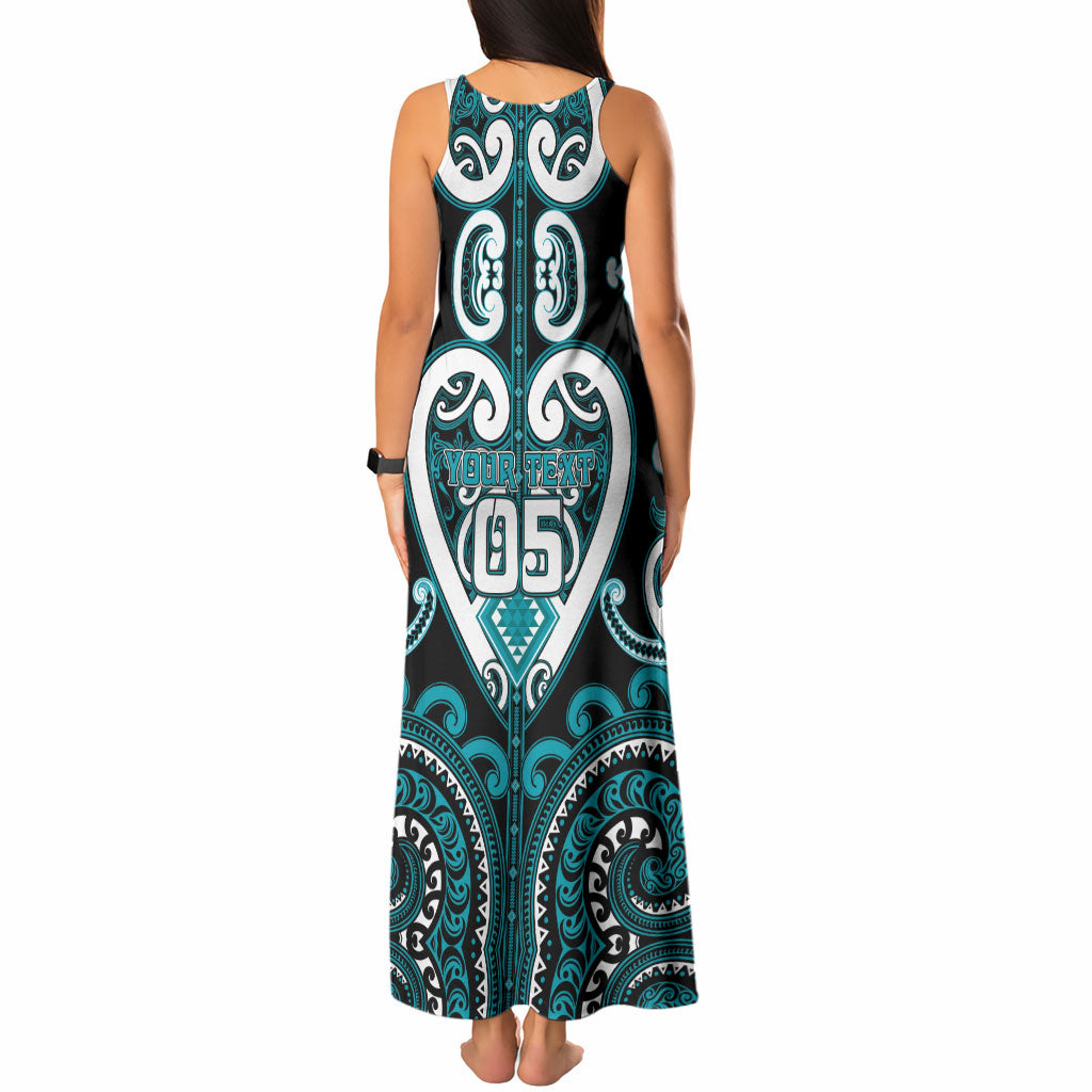Custom Aotearoa Tapuika Tank Maxi Dress Maori Tribal Pattern LT05 - Polynesian Pride