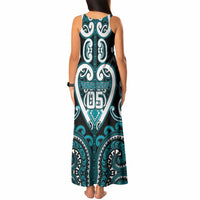 Custom Aotearoa Tapuika Tank Maxi Dress Maori Tribal Pattern LT05 - Polynesian Pride