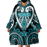 Custom Aotearoa Tapuika Wearable Blanket Hoodie Maori Tribal Pattern LT05 - Polynesian Pride