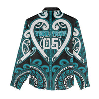 Custom Aotearoa Tapuika Women Casual Shirt Maori Tribal Pattern LT05 - Polynesian Pride