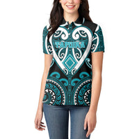 Custom Aotearoa Tapuika Women Polo Shirt Maori Tribal Pattern LT05 - Polynesian Pride