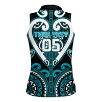 Custom Aotearoa Tapuika Women Sleeveless Polo Shirt Maori Tribal Pattern LT05 - Polynesian Pride