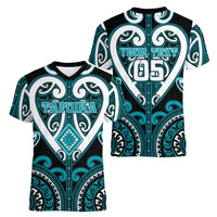 Custom Aotearoa Tapuika Women V-Neck T-Shirt Maori Tribal Pattern LT05 - Polynesian Pride