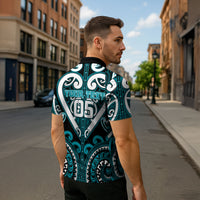 Custom Aotearoa Tapuika Zipper Polo Shirt Maori Tribal Pattern LT05 - Polynesian Pride