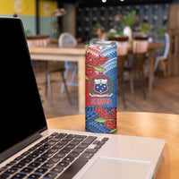 Personalised Samoa Skinny Tumbler Teuila Torch Ginger Mix Polynesian Tribal