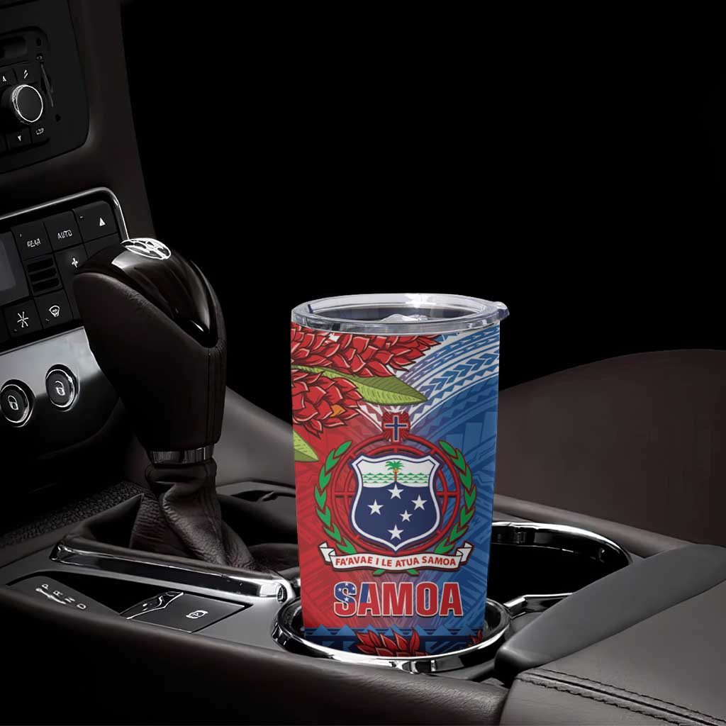 Personalised Samoa Tumbler Cup Teuila Torch Ginger Mix Polynesian Tribal LT05 - Polynesian Pride