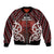 Personalised Aotearoa Mana Motuhake Bomber Jacket Poutama With Maori Pattern - Polynesian Pride