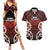 Personalised Aotearoa Mana Motuhake Couples Matching Summer Maxi Dress and Hawaiian Shirt Poutama With Maori Pattern - Polynesian Pride