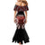 Personalised Aotearoa Mana Motuhake Family Matching Mermaid Dress and Hawaiian Shirt Poutama With Maori Pattern - Polynesian Pride