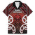 Personalised Aotearoa Mana Motuhake Family Matching Off The Shoulder Long Sleeve Dress and Hawaiian Shirt Poutama With Maori Pattern - Polynesian Pride