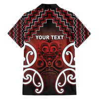 Personalised Aotearoa Mana Motuhake Family Matching Off The Shoulder Long Sleeve Dress and Hawaiian Shirt Poutama With Maori Pattern LT05 - Polynesian Pride