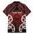 Personalised Aotearoa Mana Motuhake Family Matching Off The Shoulder Long Sleeve Dress and Hawaiian Shirt Poutama With Maori Pattern - Polynesian Pride