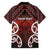 Personalised Aotearoa Mana Motuhake Family Matching Off Shoulder Short Dress and Hawaiian Shirt Poutama With Maori Pattern - Polynesian Pride