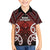 Personalised Aotearoa Mana Motuhake Family Matching Off Shoulder Short Dress and Hawaiian Shirt Poutama With Maori Pattern - Polynesian Pride