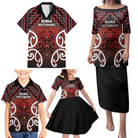 Personalised Aotearoa Mana Motuhake Family Matching Puletasi and Hawaiian Shirt Poutama With Maori Pattern LT05 - Polynesian Pride