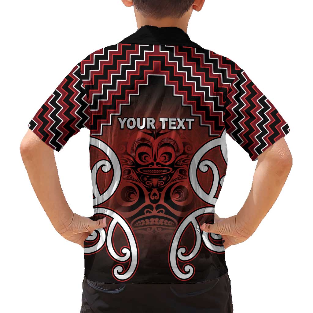 Personalised Aotearoa Mana Motuhake Family Matching Short Sleeve Bodycon Dress and Hawaiian Shirt Poutama With Maori Pattern LT05 - Polynesian Pride