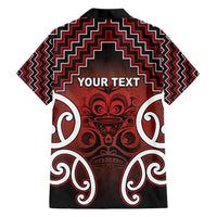 Personalised Aotearoa Mana Motuhake Family Matching Short Sleeve Bodycon Dress and Hawaiian Shirt Poutama With Maori Pattern LT05 - Polynesian Pride