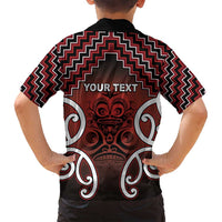Personalised Aotearoa Mana Motuhake Family Matching Summer Maxi Dress and Hawaiian Shirt Poutama With Maori Pattern LT05 - Polynesian Pride
