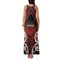 Personalised Aotearoa Mana Motuhake Family Matching Tank Maxi Dress and Hawaiian Shirt Poutama With Maori Pattern LT05 - Polynesian Pride