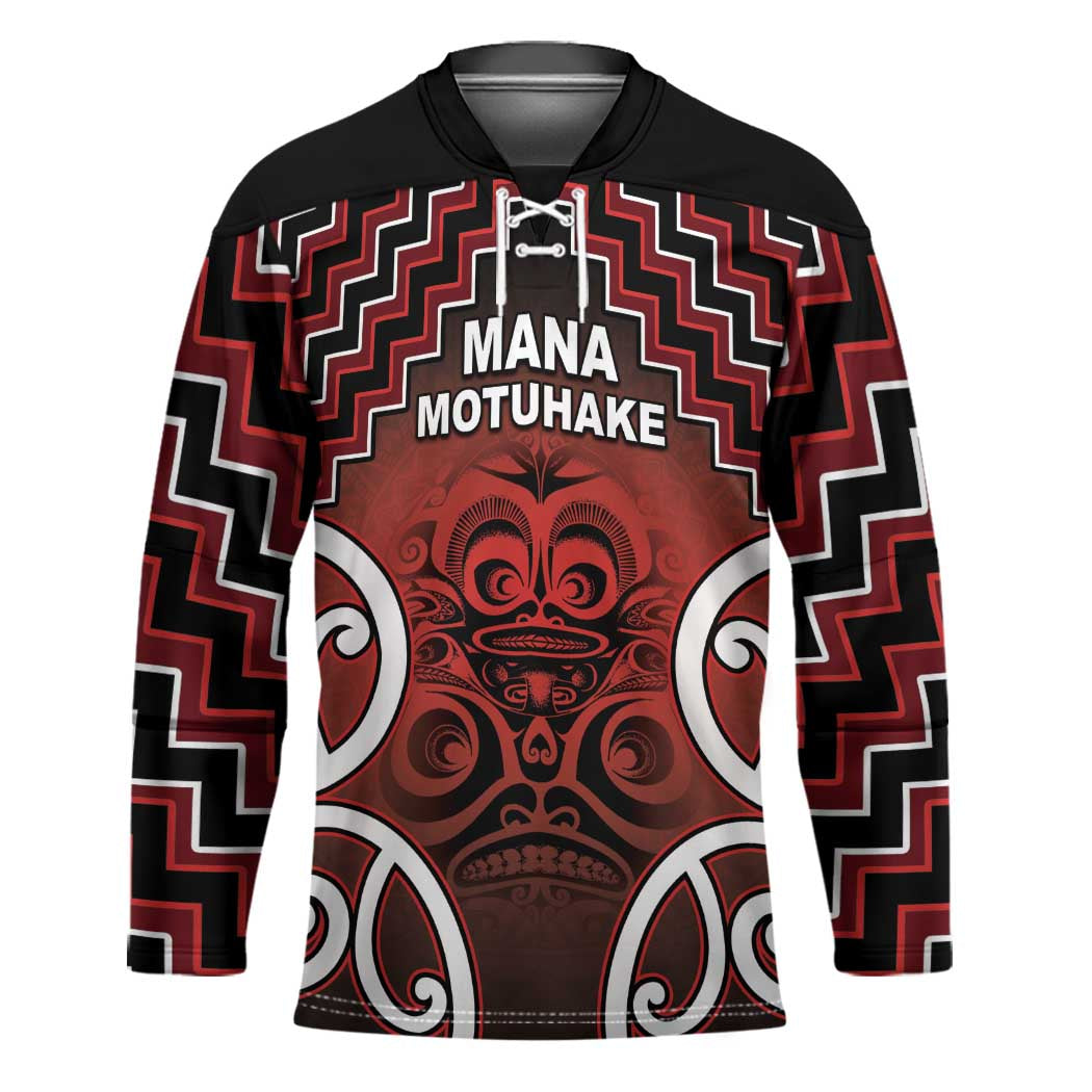 Personalised Aotearoa Mana Motuhake Hockey Jersey Poutama With Maori Pattern - Polynesian Pride