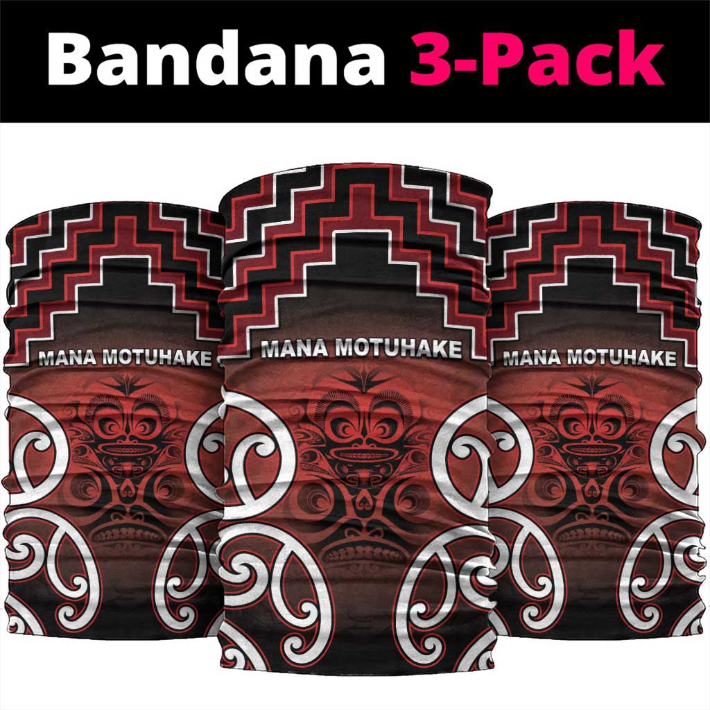 Aotearoa Mana Motuhake Neck Gaiter Poutama With Maori Pattern - Polynesian Pride