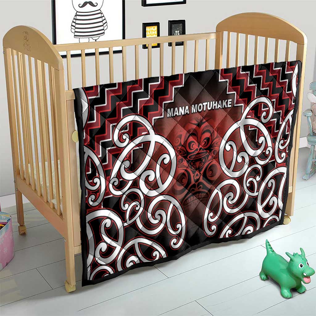 Aotearoa Mana Motuhake Quilt Poutama With Maori Pattern - Polynesian Pride