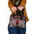 Aotearoa Mana Motuhake Shoulder Handbag Poutama With Maori Pattern - Polynesian Pride