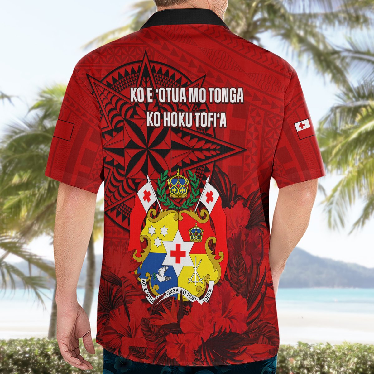 tonga-king-tupou-i-day-hawaiian-shirt-tropical-flowers-with-ngatu-pattern