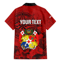 Personalized Tonga King Tupou I Day Family Matching Mermaid Dress and Hawaiian Shirt Tropical Flowers With Ngatu Pattern LT05 - Polynesian Pride