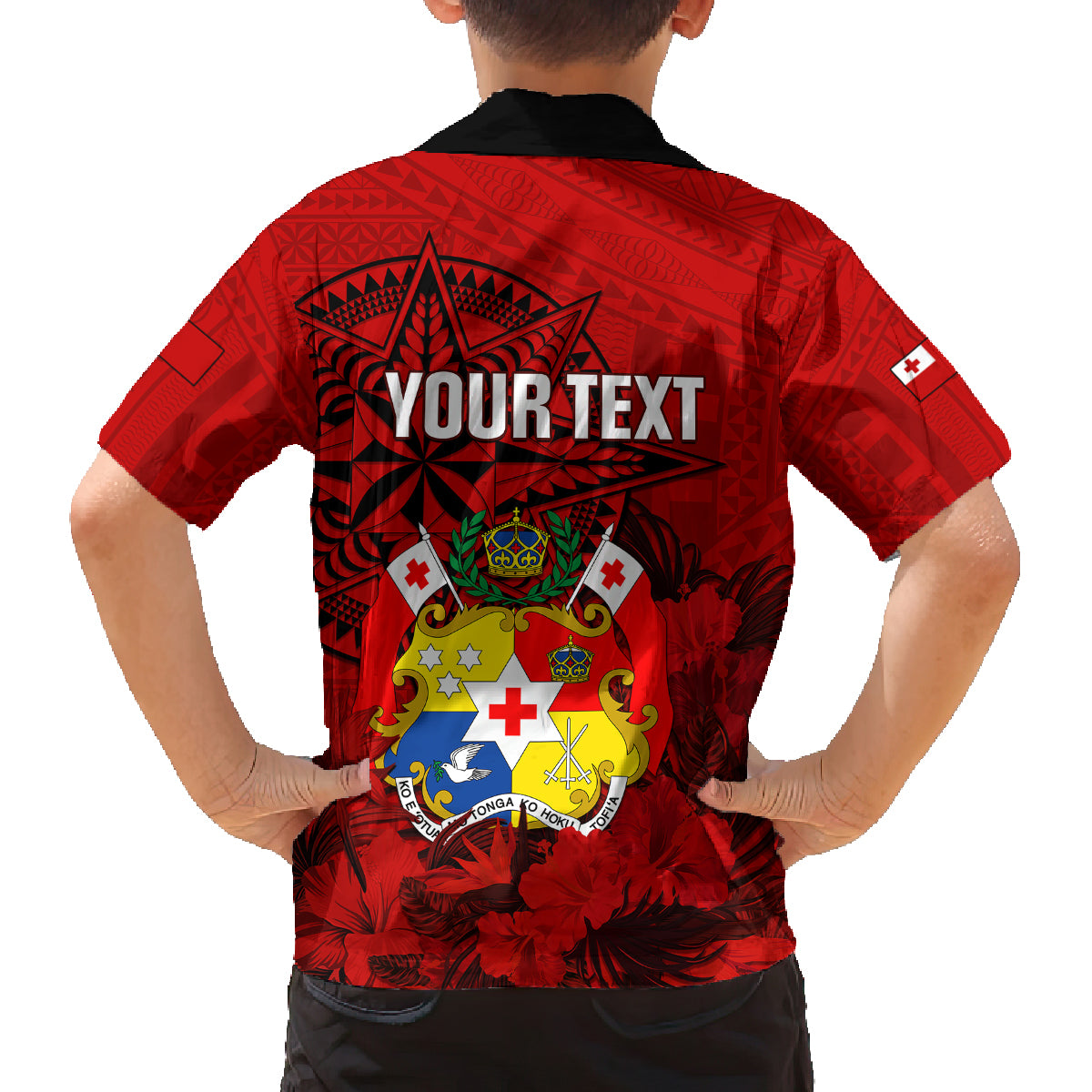 Personalized Tonga King Tupou I Day Family Matching Tank Maxi Dress and Hawaiian Shirt Tropical Flowers With Ngatu Pattern LT05 - Polynesian Pride