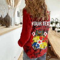 personalized-tonga-king-tupou-i-day-women-casual-shirt-tropical-flowers-with-ngatu-pattern