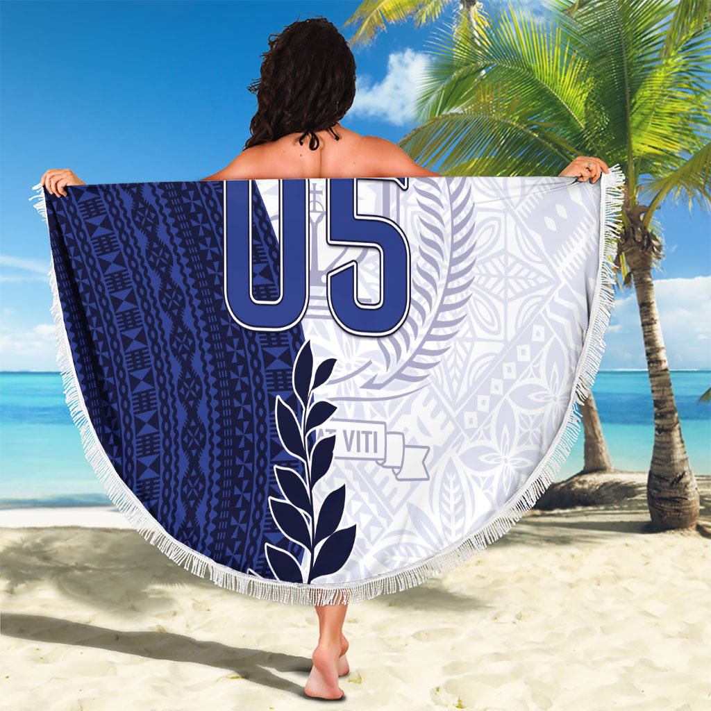 Custom Fiji Queen Victoria School Beach Blanket 120 Years Anniversary LT05 - Polynesian Pride