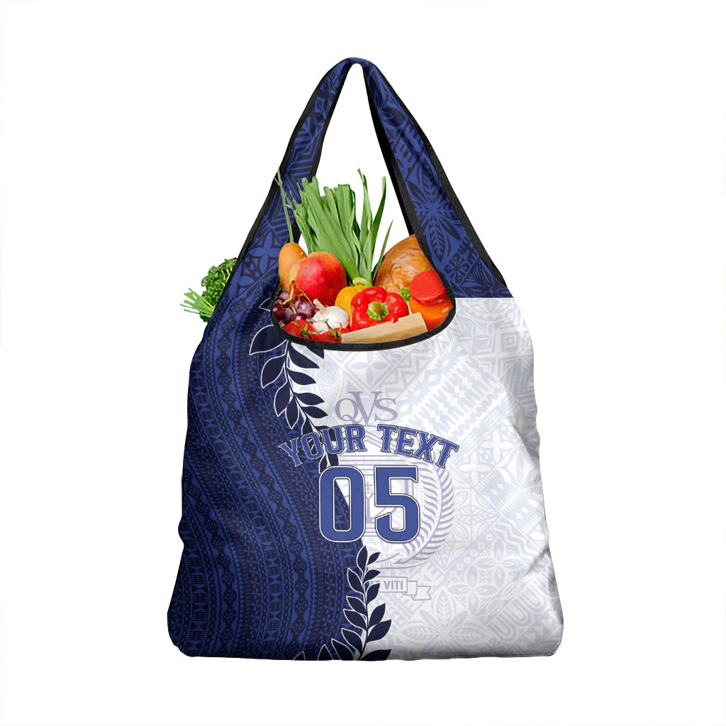 Custom Fiji Queen Victoria School Grocery Bag 120 Years Anniversary LT05 1-pack One Size White - Polynesian Pride