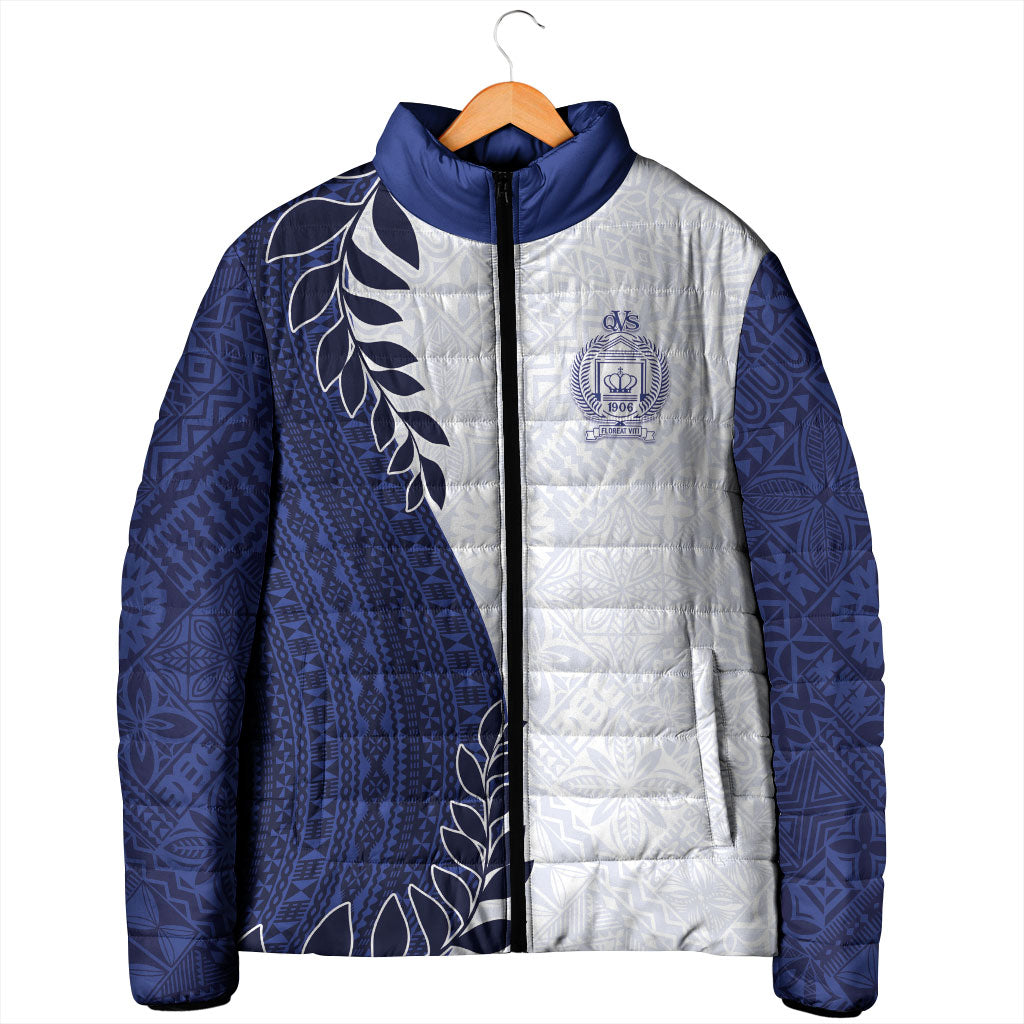 Custom Fiji Queen Victoria School Padded Jacket 120 Years Anniversary LT05 - Polynesian Pride