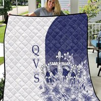 Fiji Queen Victoria School 1906 Quilt Floreat Viti LT05 Navy - Polynesian Pride
