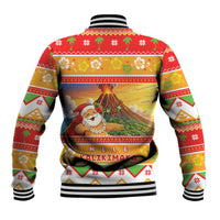 Hawaii Volcano Christmas Baseball Jacket Have An Explosive Christmas LT05 - Polynesian Pride