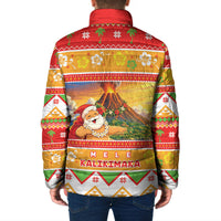 Hawaii Volcano Christmas Padded Jacket Have An Explosive Christmas LT05 - Polynesian Pride
