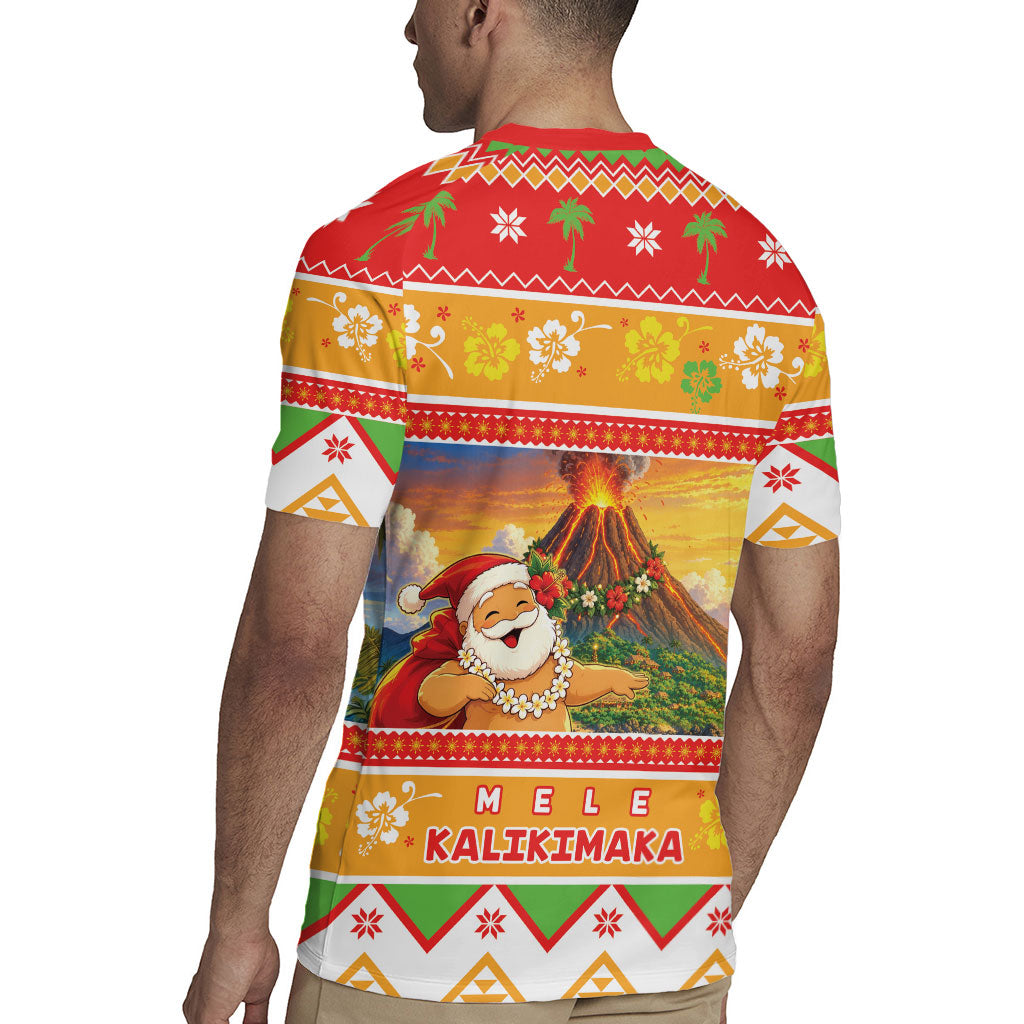 Hawaii Volcano Christmas Rugby Jersey Have An Explosive Christmas LT05 - Polynesian Pride