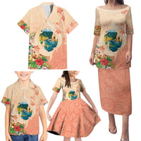 Hawaii Kauai Na Pali Coast Landscape Family Matching Puletasi and Hawaiian Shirt LT05 - Polynesian Pride