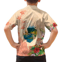Hawaii Kauai Na Pali Coast Landscape Family Matching Summer Maxi Dress and Hawaiian Shirt LT05 - Polynesian Pride