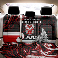 Aotearoa Toitu He Whakaputanga Back Car Seat Cover Toitu Te Tiriti O Waitangi LT05 - Polynesian Pride