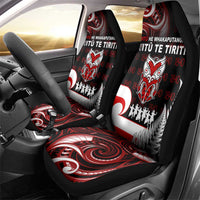 Aotearoa Toitu He Whakaputanga Car Seat Cover Toitu Te Tiriti O Waitangi LT05 - Polynesian Pride